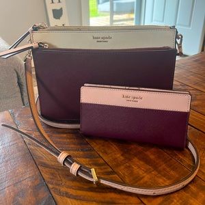 Kate Spade crossbody purse and wallet